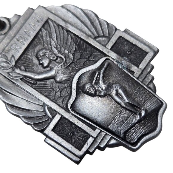 1955 Novice 2nd Place Medal Ribbon 100 Meter Freestyle Swimming Award Vintage - Picture 7 of 16